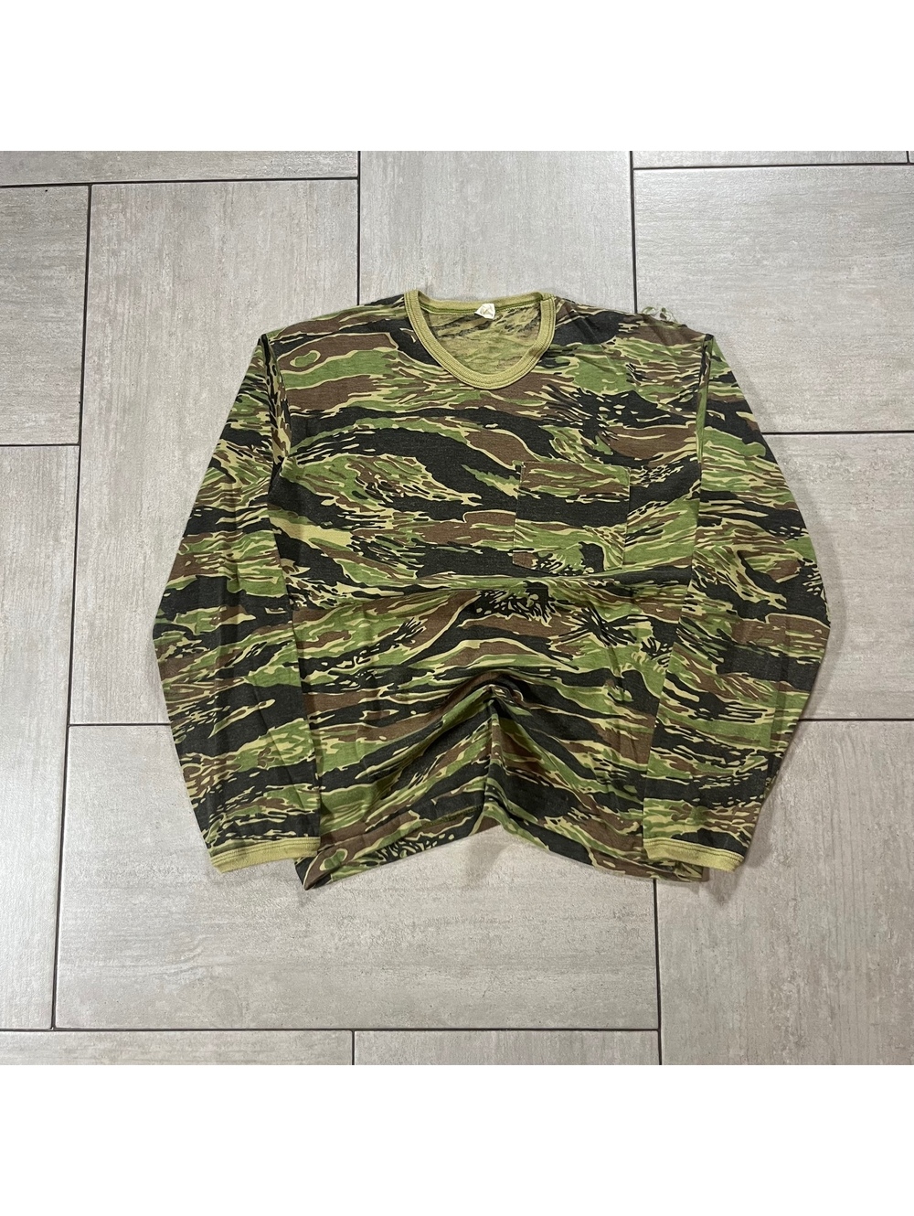 Vintage Camouflage Long Sleeve Shirt